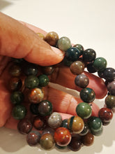 Load image into Gallery viewer, Indian agate 10mm 7in wrist
